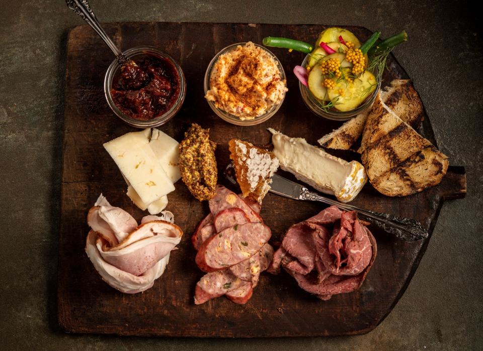 The Butcher Board, a compilation of house-made snacks, is a customer favorite at Whiskey Cake Kitchen & Bar, which will be replacing Ida Claire at St. Johns Town Center in Jacksonville.