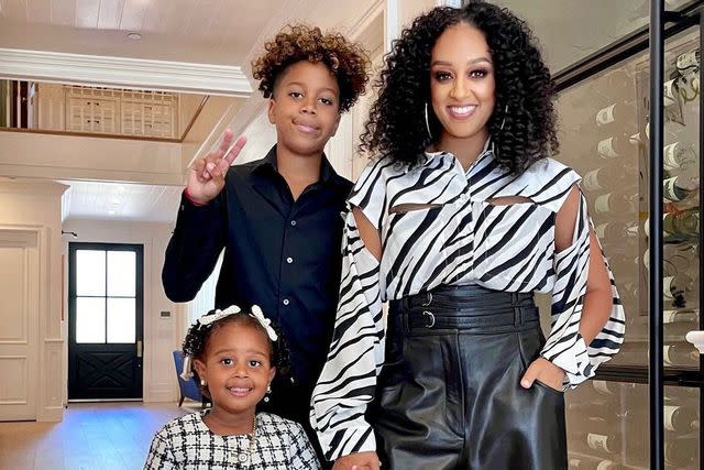 Tia Mowry/Instagram Tia Mowry with daughter Cairo and son Cree