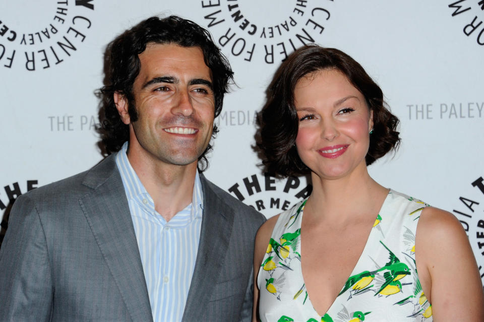 BEVERLY HILLS, CA - APRIL 10: Racecar driver Dario Franchitti and actress Ashley Judd arrive to The Paley Center for Media presents A Screening of ABC's "Missing" at The Paley Center for Media on April 10, 2012 in Beverly Hills, California. (Photo by Alberto E. Rodriguez/Getty Images)