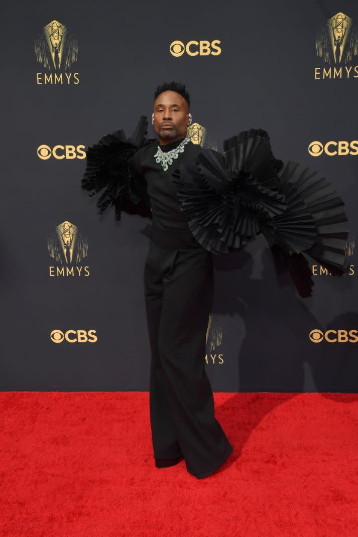 Billy Porter walks the red carpet at the 73rd Primetime Emmy Awards held at L.A. Live on September 19, 2021. - Credit: Michael Buckner for Variety