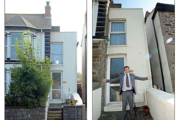 The six-foot-wide house in Redruth