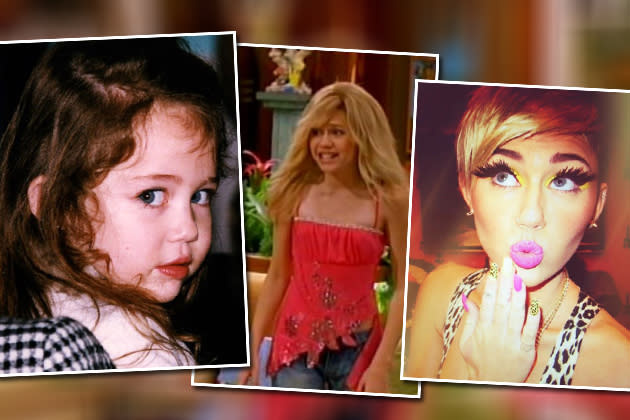 Am 23. November 1992 erblickte Miley Cyrus als Destiny Hope Cyrus das Licht der Welt. Sooo süß und unschuldig sah die Kleine mal aus (l.). Damit ist schon lange Schluss... (Bilder: Wenn)