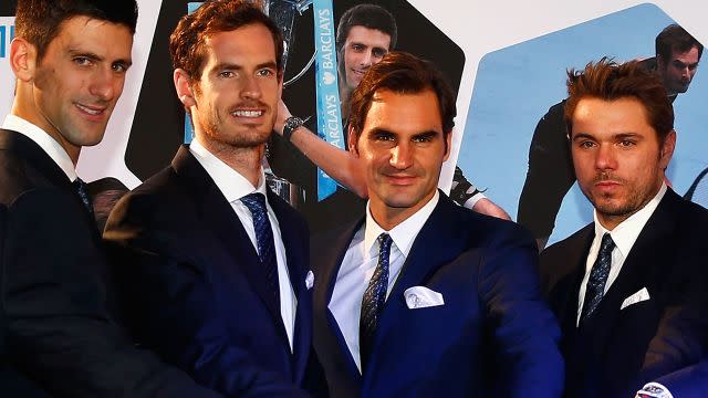 Djokovic, Murray, Federer and Wawrinka. Image: Getty