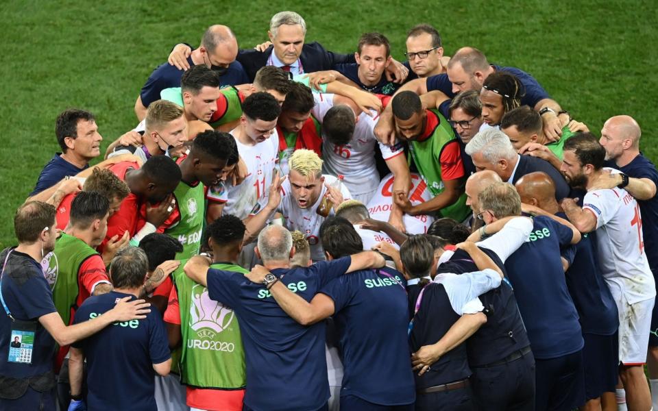 Granit Xhaka before the shootout - EPA-EFE