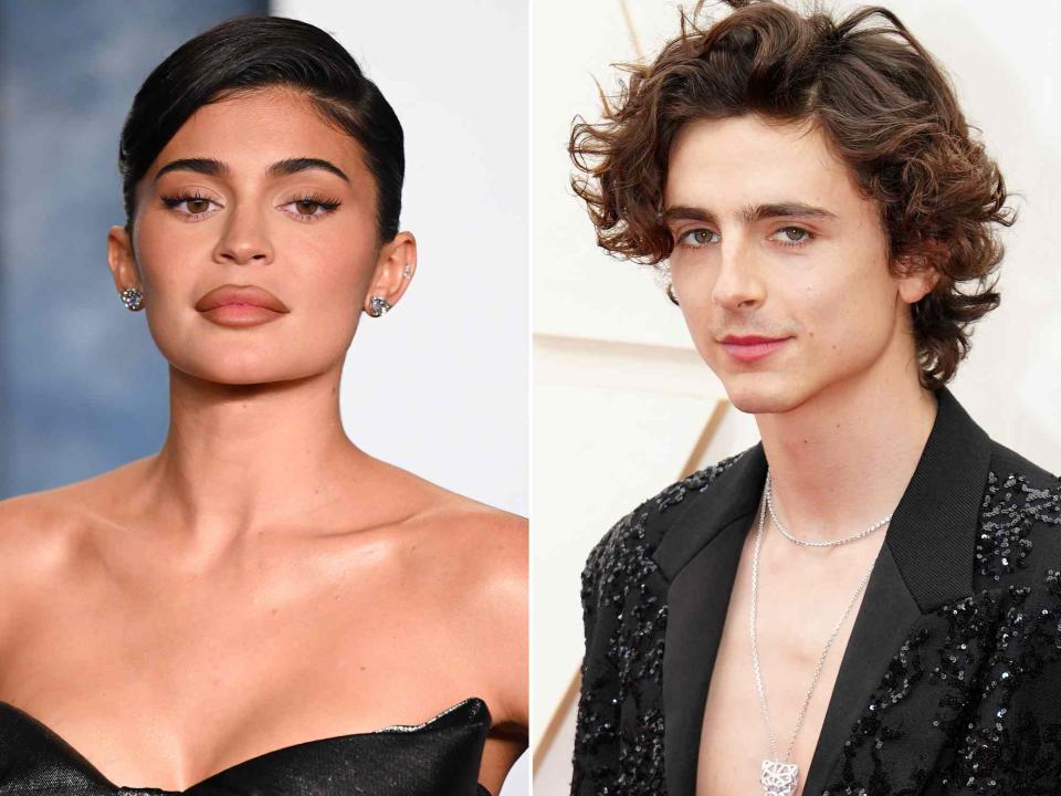 <p>Karwai Tang/WireImage ; Jeff Kravitz/FilmMagic</p> Kylie Jenner and Timothee Chalamet 