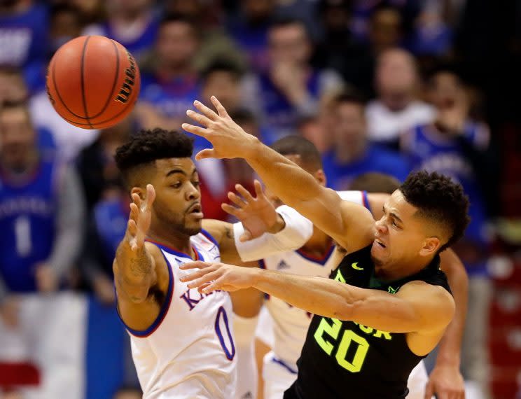 A matchup between Big 12 title favorites and two of the nation’s top teams more than lived up to the hype. (Getty)