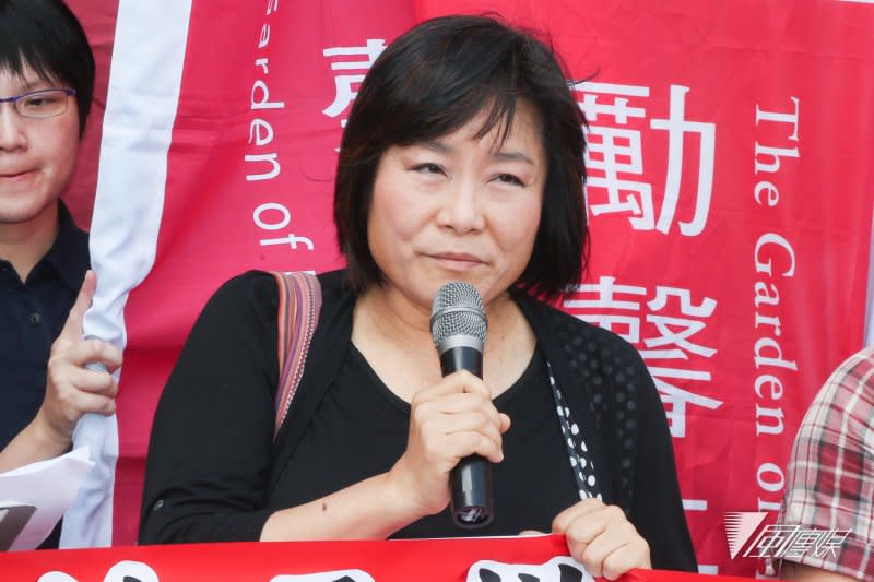 20160503-婦女團體抗議蔡英文「準總統背棄政治承諾，林內閣漠視性別平等」我們要求新內閣補課兌現蔡英文政見.紀惠容.勵馨基金會執行長（陳明仁攝）