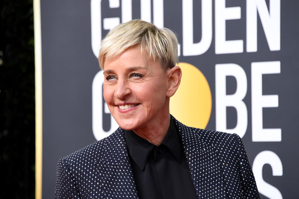 DeGeneres attends the 77th Annual Golden Globe Awards at The Beverly Hilton Hotel on Jan. 5.  (Photo: Steve Granitz via Getty Images)