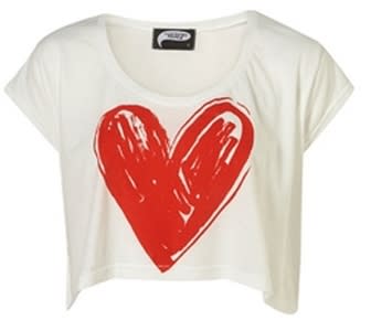 scribble heart top