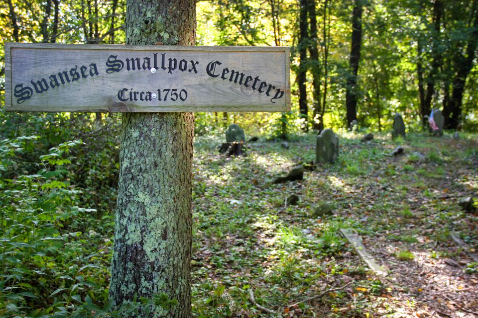 The Swansea Smallpox Cemetery stands just off the bike path on Milford Road.