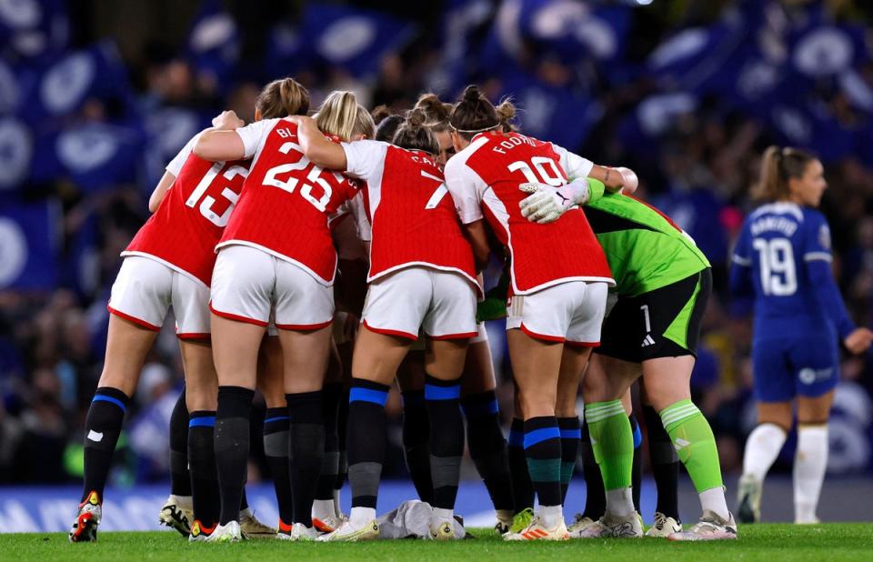 Arsenal had to change into Chelsea away socks to avoid a clash (Action Images via Reuters)