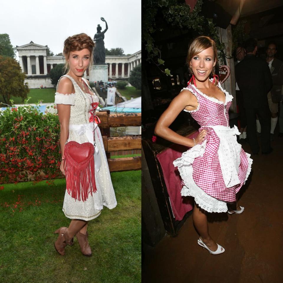 Vom Wiesn-Luder zur Style-Queen: Annemarie Carpendale heute und vor 10 Jahren. (Bilder: ddp, Getty Images)