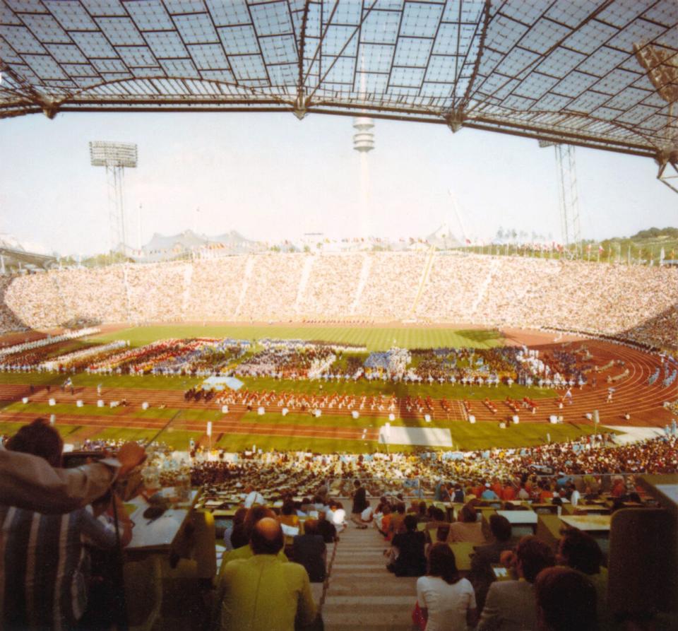 Eröffnungsfeier der Olympischen Spiele am 26. August 1972. Die European Championships wollen 50 Jahre danach daran erinnern. (Bild: BR / Sessner)