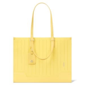 yellow large tote bag