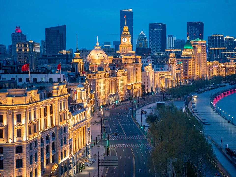 empty shanghai bund