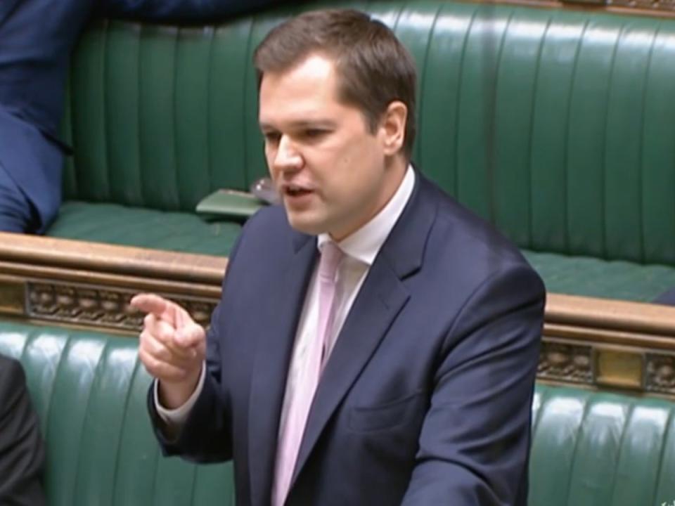 Immigration minister Robert Jenrick told MPs this week that 50 hotels will be closed by January (Parliament TV)