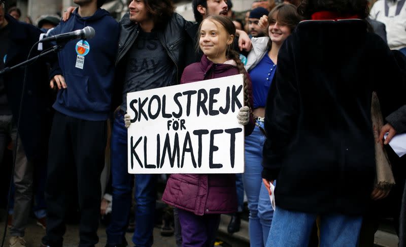 FILE PHOTO: Fridays For Future climate march in Lausanne