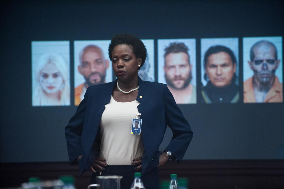 RELEASE DATE: August 5, 2016 TITLE: Suicide Squad STUDIO: Atlas Entertainment DIRECTOR: David Ayer PLOT: A secret government agency recruits imprisoned supervillains to execute dangerous black ops missions in exchange for clemency STARRING: Viola Davis as Amanda Waller (Credit Image: c Atlas Entertainment/Entertainment Pictures/)