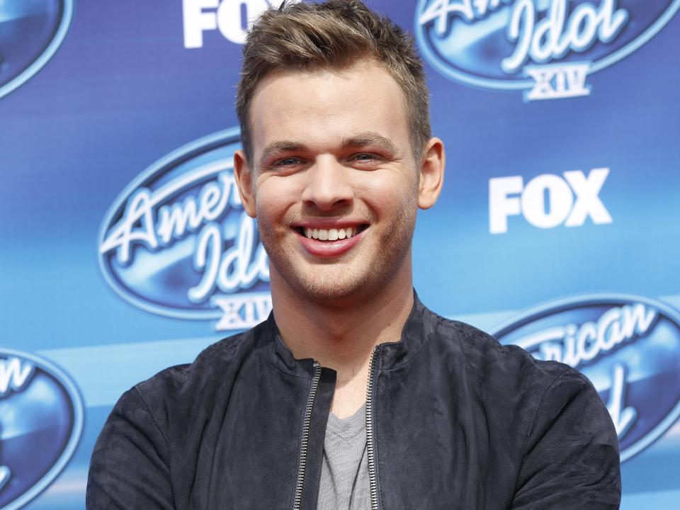 clark beckham on the american idol red carpet