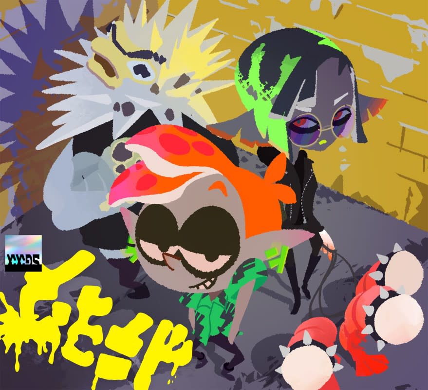 All of Splatoon's artwork is lovingly crafted by hand, even its album artwork. <p>Nintendo</p>