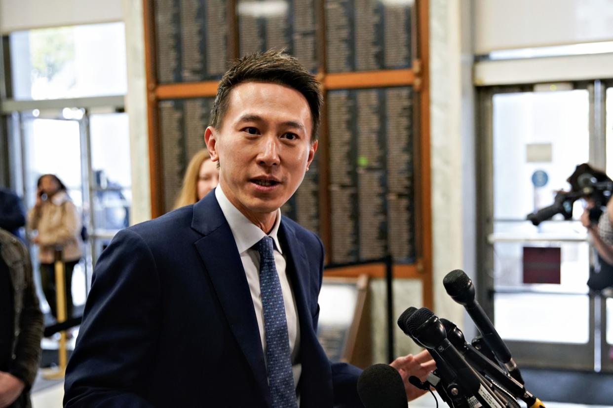 TikTok CEO Shou Chew. (Photo: Al Drago/Bloomberg)