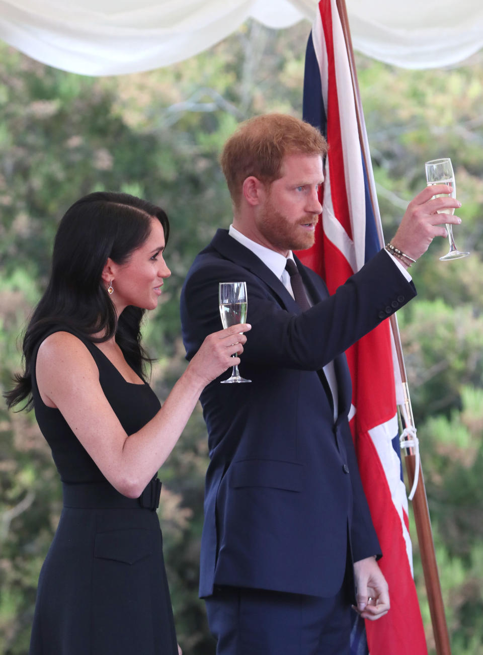 The Duke of Sussex gave a touching speech at the summer garden party [Photo: PA]