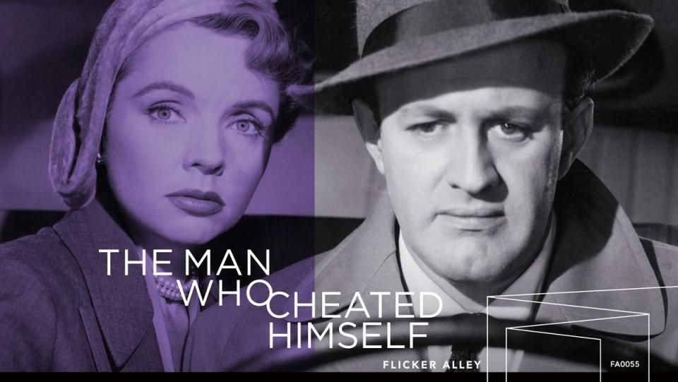 Flickr Alley's cover for The Man Who Cheated Himself, a newly restored Film Noir overseen by Eddie Muller.
