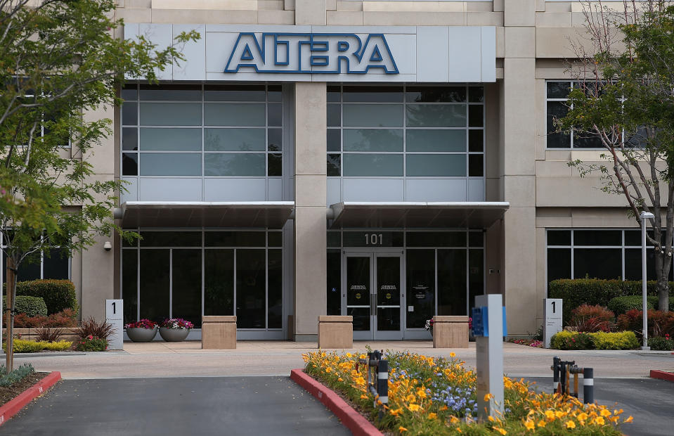 SAN JOSE, CA - JUNE 1: A view of the Altera headquarters on June 1, 2015 in San Jose, California. Intel has announced plans to acquire chipmaker Altera for $16.7 billion. (Photo by Justin Sullivan/Getty Images)