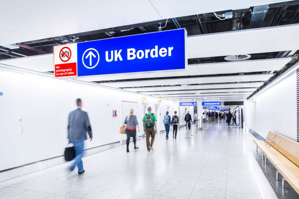 Clear landing: approaching passport control at Heathrow airport  (Heathrow Media Centre)