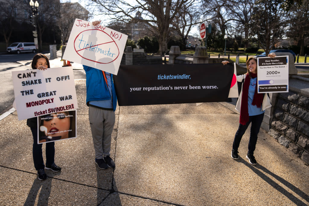 Taylor Swift Fans Demonstrate Outside U.S. Capitol As Ticket Industry Executives Testify To Congress