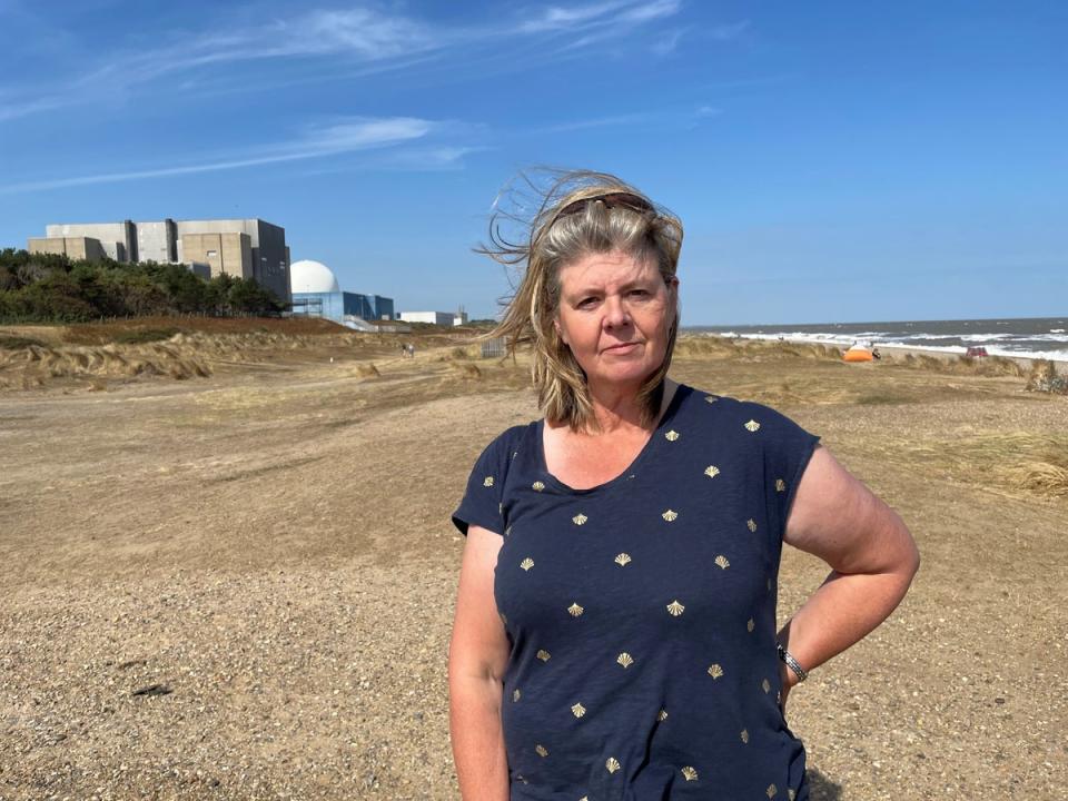 Alison Downes, of Stop Sizewell C, said Boris Johnson’s visit to the site ‘may turn out to be the kiss of death for Sizewell C’. (Sam Russell/ PA)