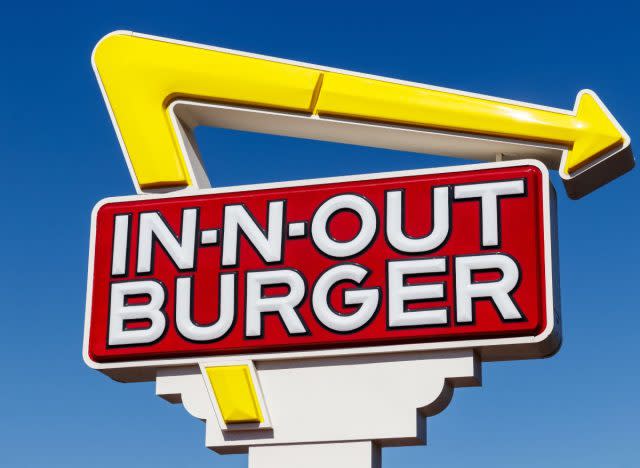 In-N-Out Burger sign