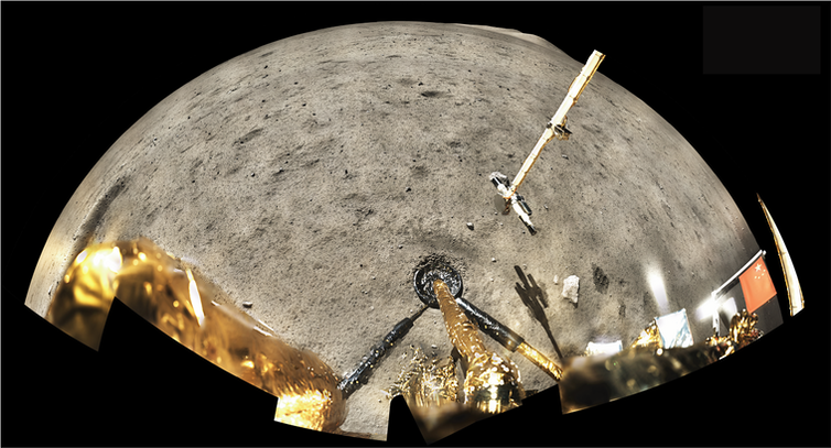 The Chang’e-5 landing site, photographed by the lander.