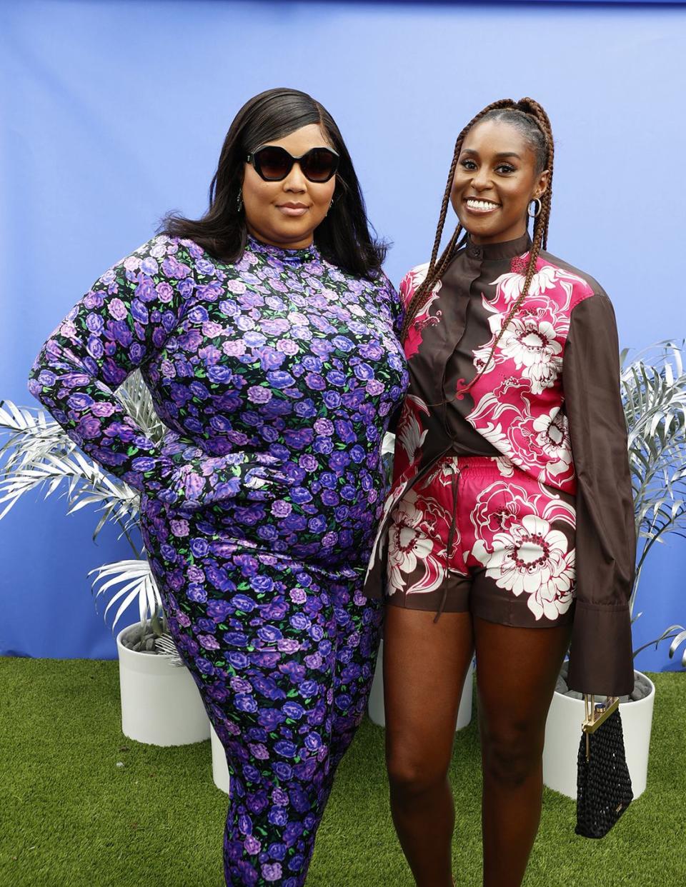 Lizzo and Issa Rae at the American Express brunch