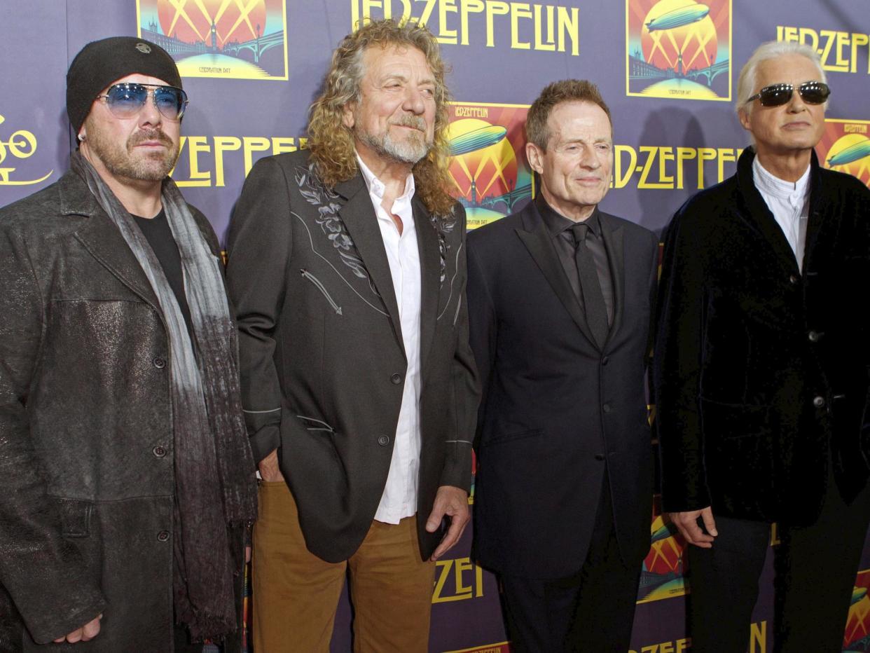 The band denied stealing the riff in the intro to Stairway To Heaven: 2012 The Associated Press