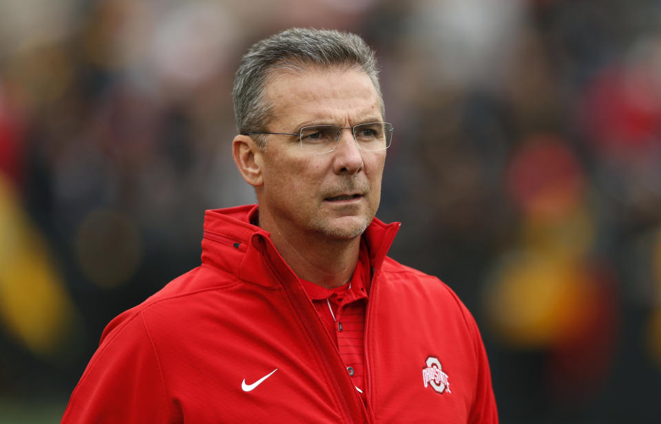 Ohio State head coach Urban Meyer was suspended three games on Wednesday. (AP)