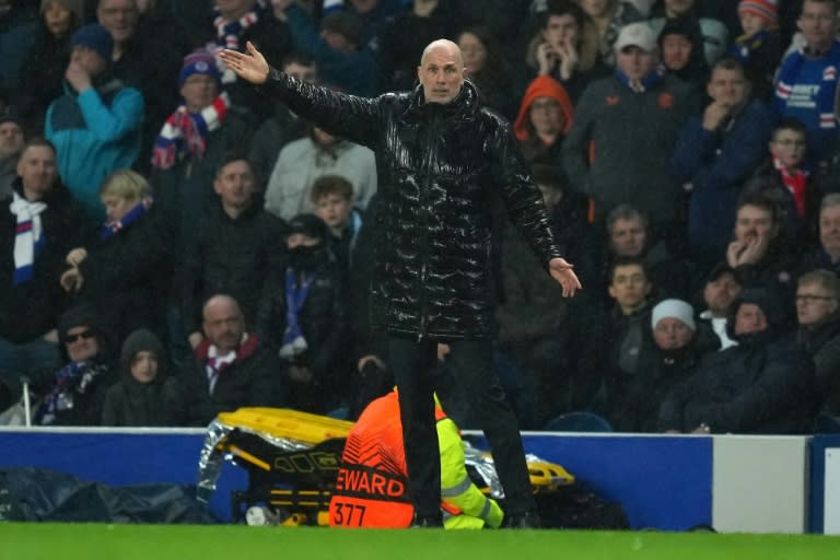 'Not enough quality': Rangers manager Philippe Clement was scathing about his side's performance in a 3-2 defeat by Ross County (Andy BUCHANAN)