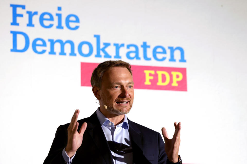 Christian Lindner (FDP) (Photographer: Liesa Johannssen-Koppitz/Bloomberg)