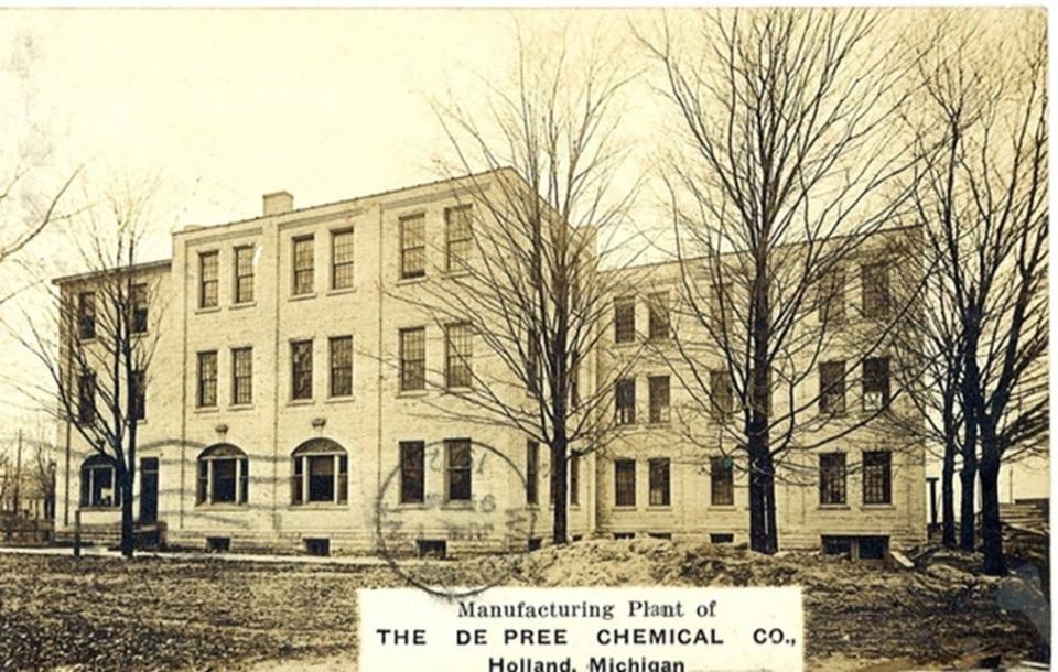 DePree Chemical Manufacturing Facility from Calvin University's Conrad and Dee Bult Postcard Collection