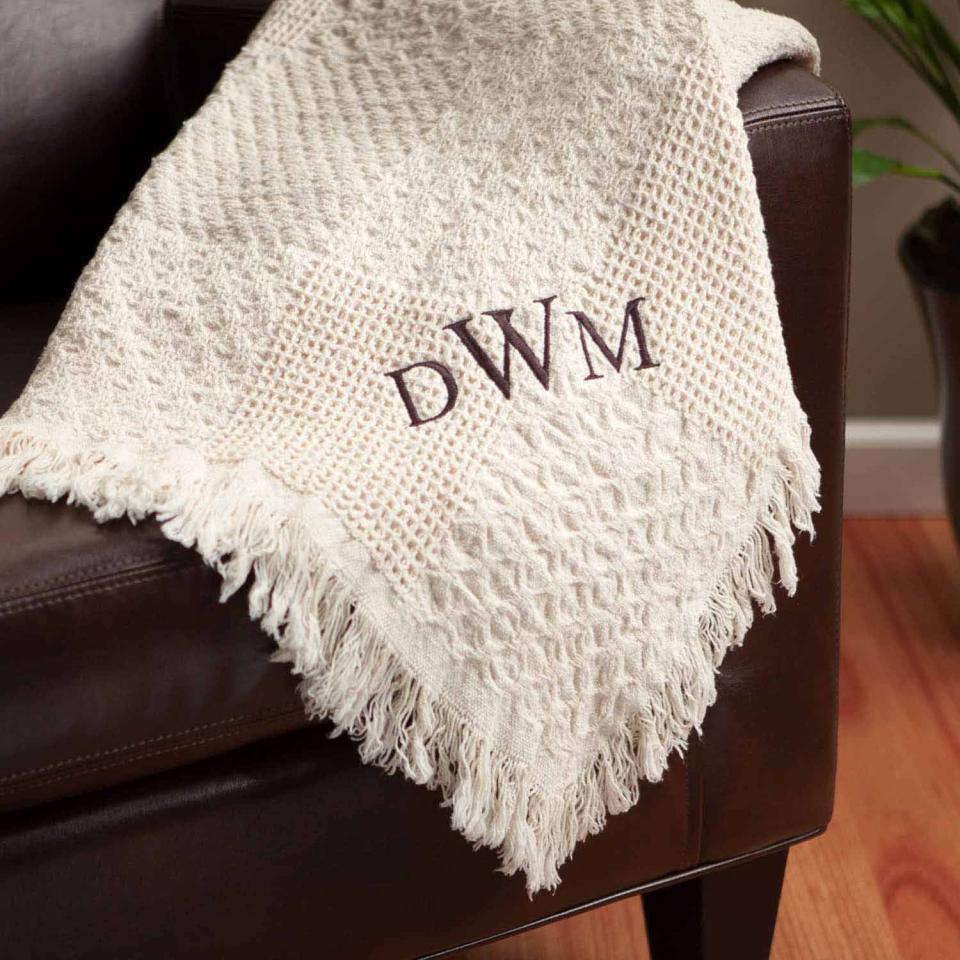 Personalized Woven Throw Blanket