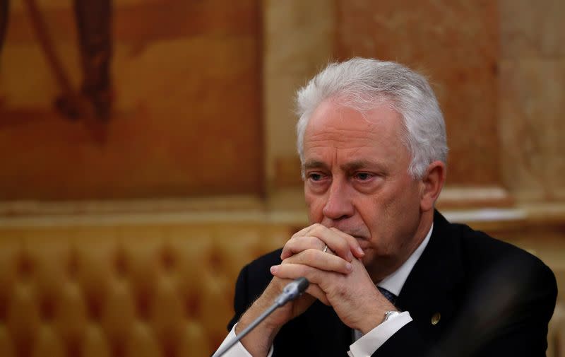 FILE PHOTO: Bank of Portugal Governor Costa attends a parliament committee on the BES situation at the Portuguese parliament in Lisbon