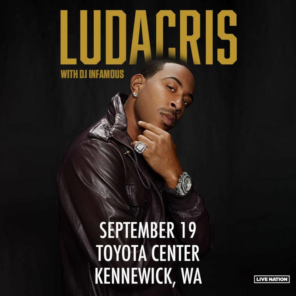 Promotional poster from Live Nation Entertainment for Ludacris and DJ Infamous at the Toyota Center Courtesy: Live Nation Entertainment