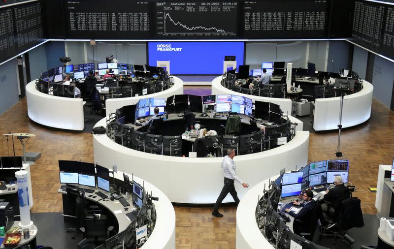 German share price index DAX graph is pictured at the stock exchange in Frankfurt