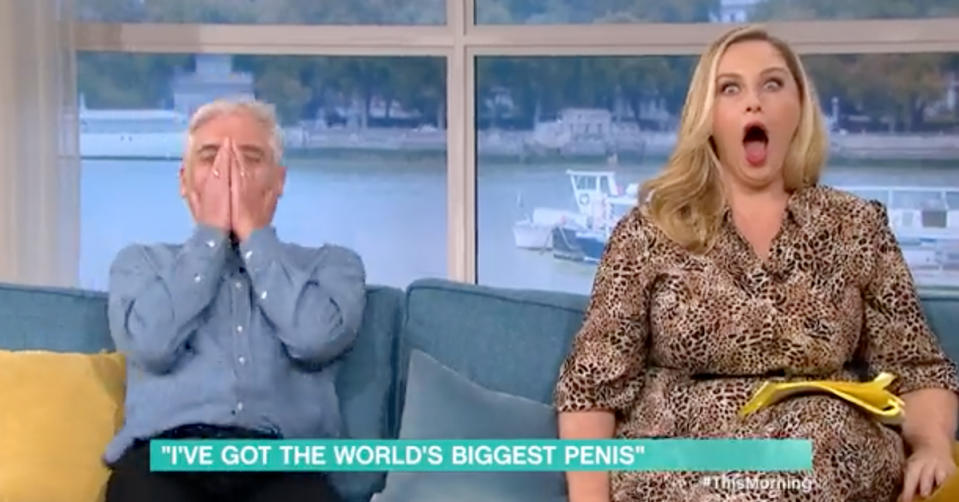 UK TV hosts Phillip Schofield and Josie Gibson