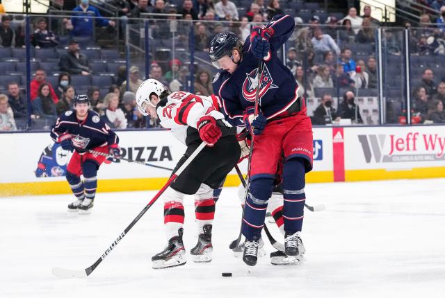 Blue Jackets overcome slow start, edge speedy New Jersey Devils in 4-3 win