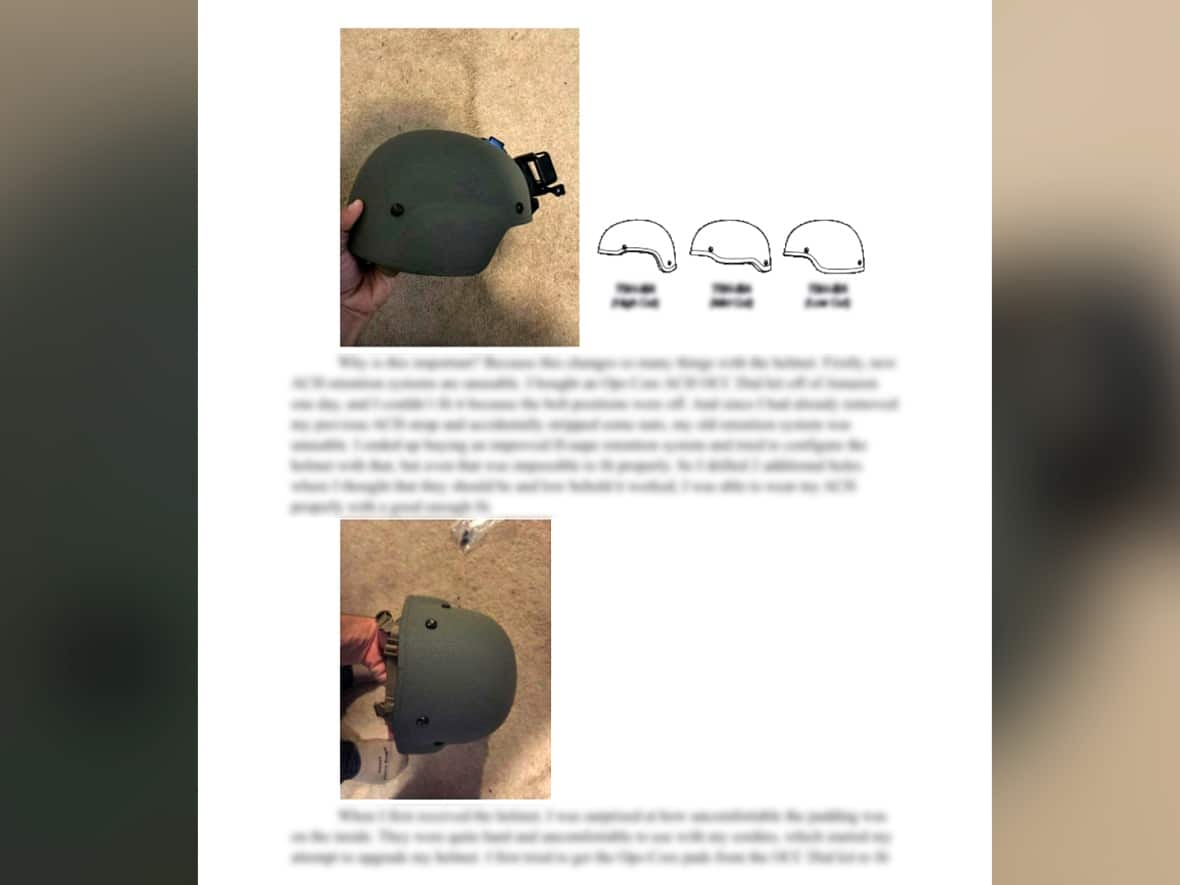 An excerpt from the Buffalo shooter’s supposed web diary which was posted online before the attack. The document contained detailed information on weapons he planned to use.  (CBC - image credit)