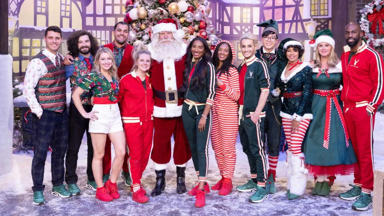  The Big Brother: Reindeer Games cast and Santa Claus. 