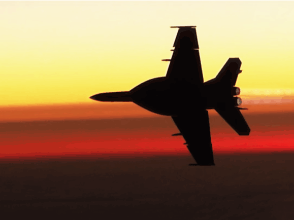 f 18 sunset