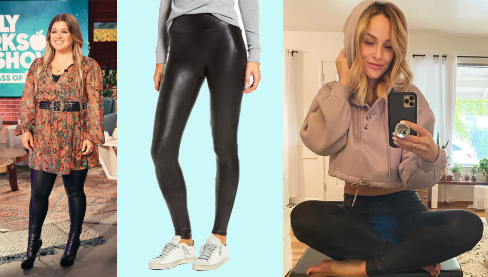 Spanx Faux Leather Leggings, beloved by celebs, are on sale at Nordstrom — grab them while they're in stock. (Photo: Nordstrom)