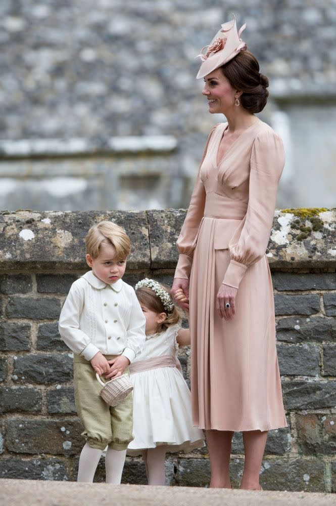 Pippa Middleton with son Prince George and daughter Princess Charlotte